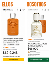 FEU DI VAINILLE, DUPE de Althair Parfum de Marly